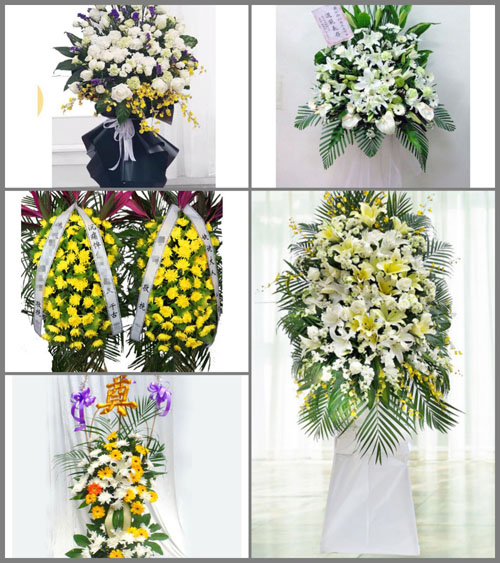 云南西双版纳州景洪市嘎洒镇白事花篮预定